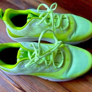 Neon Under Armor Shoes